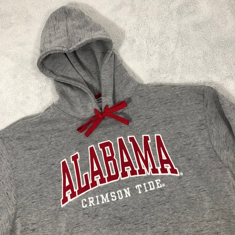 Champion Alabama Crimson Tide Hoodie Men's Large Grey Collegiate NCAA Sweatshirt